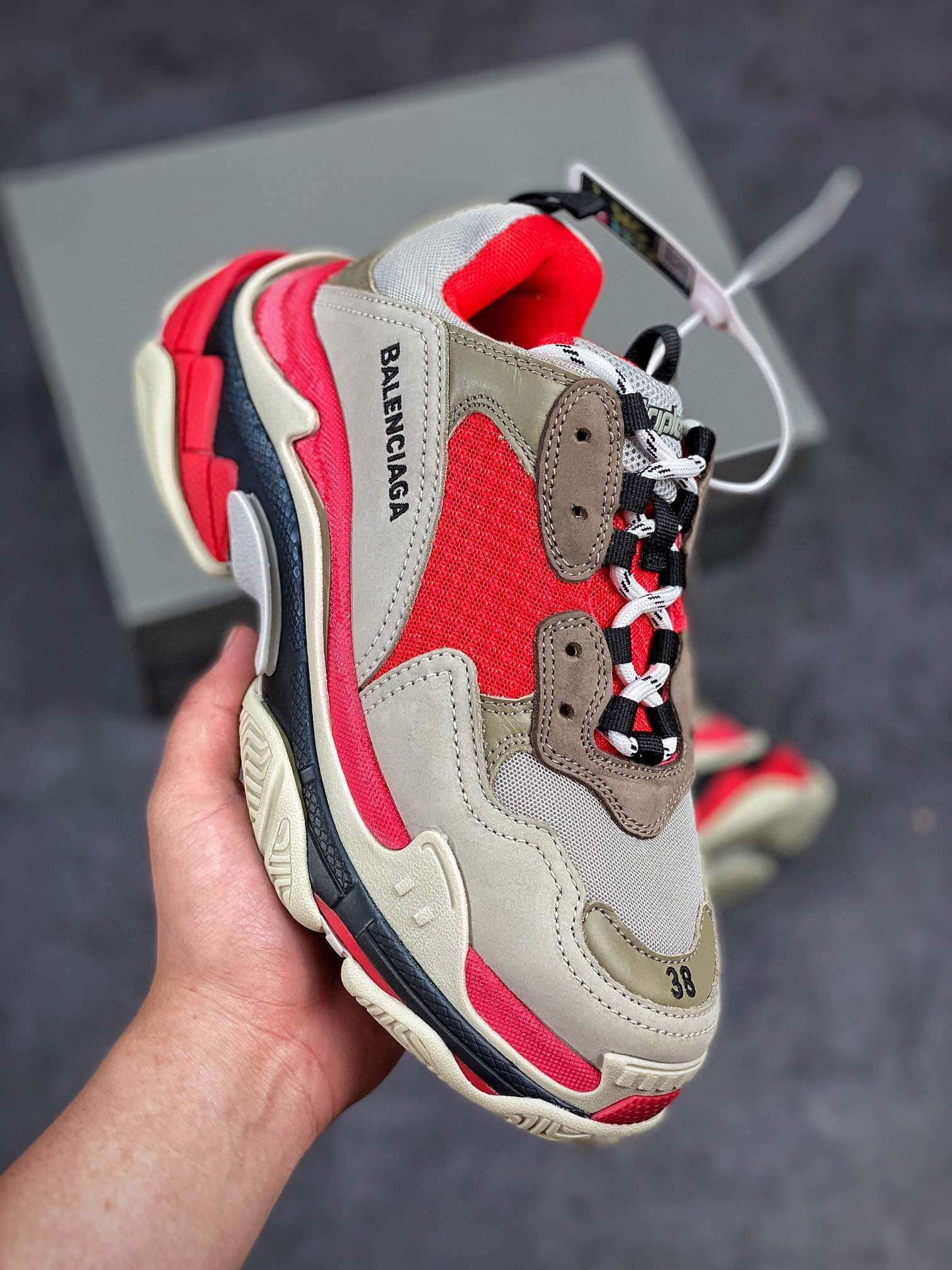 발렌시아가 트리플 남녀공용 신발 운동화 스니커즈