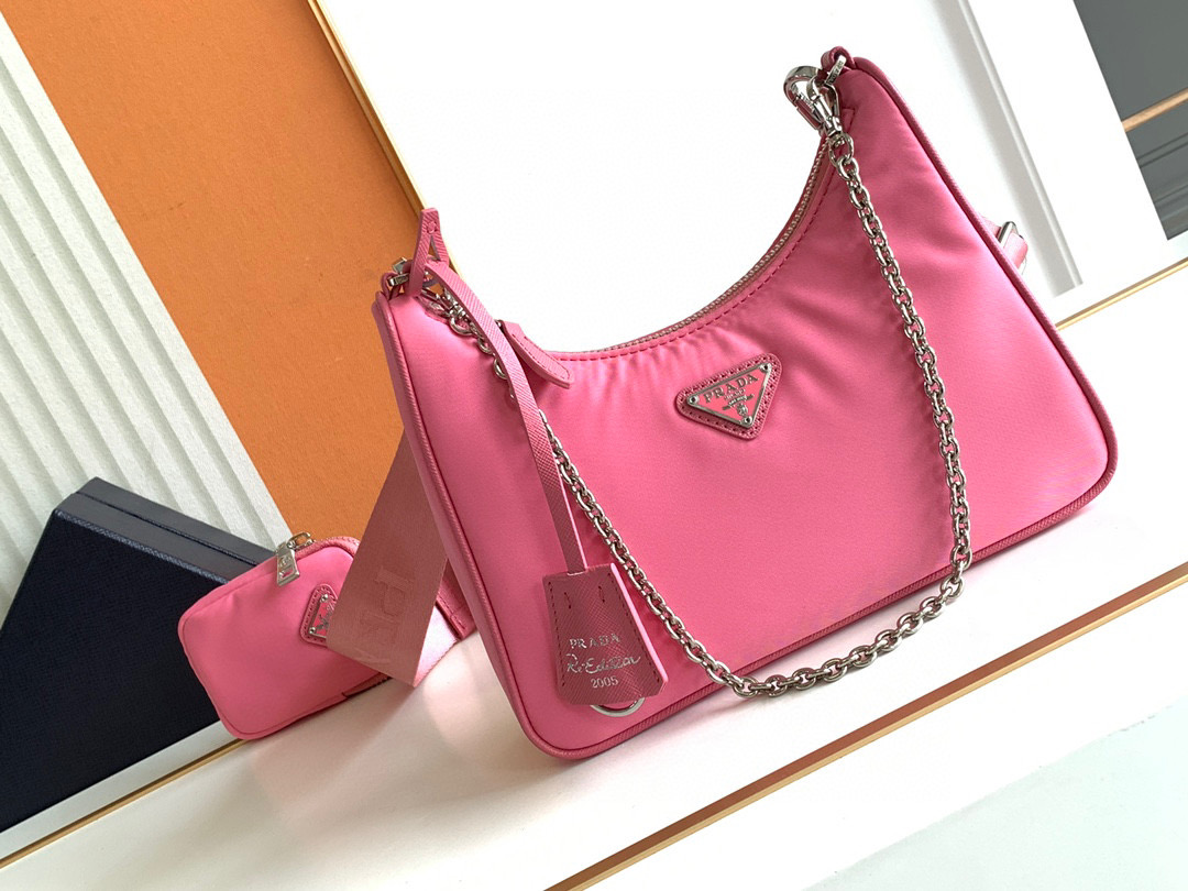 프라다 테수토 스트랩 체인 리에디션 호보백 1BH204 여자가방
