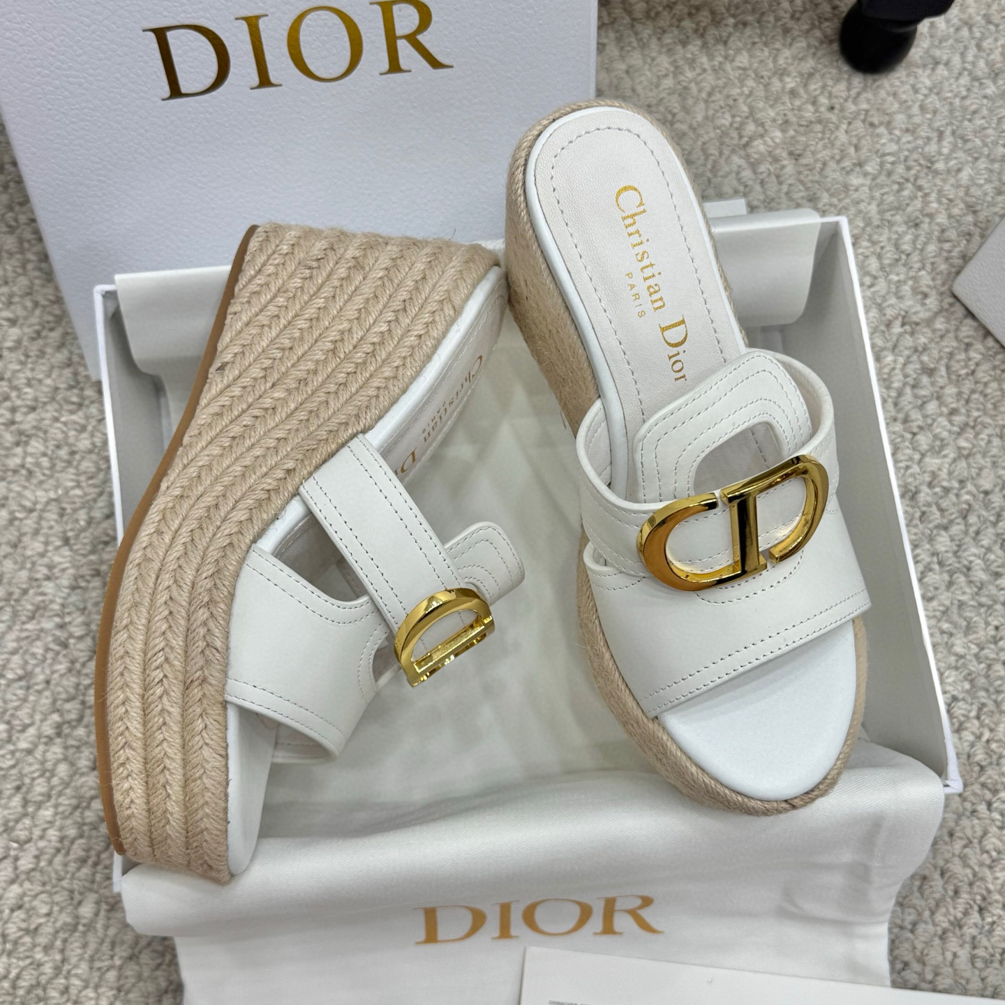 디올 여자 슬리퍼 9.5cm