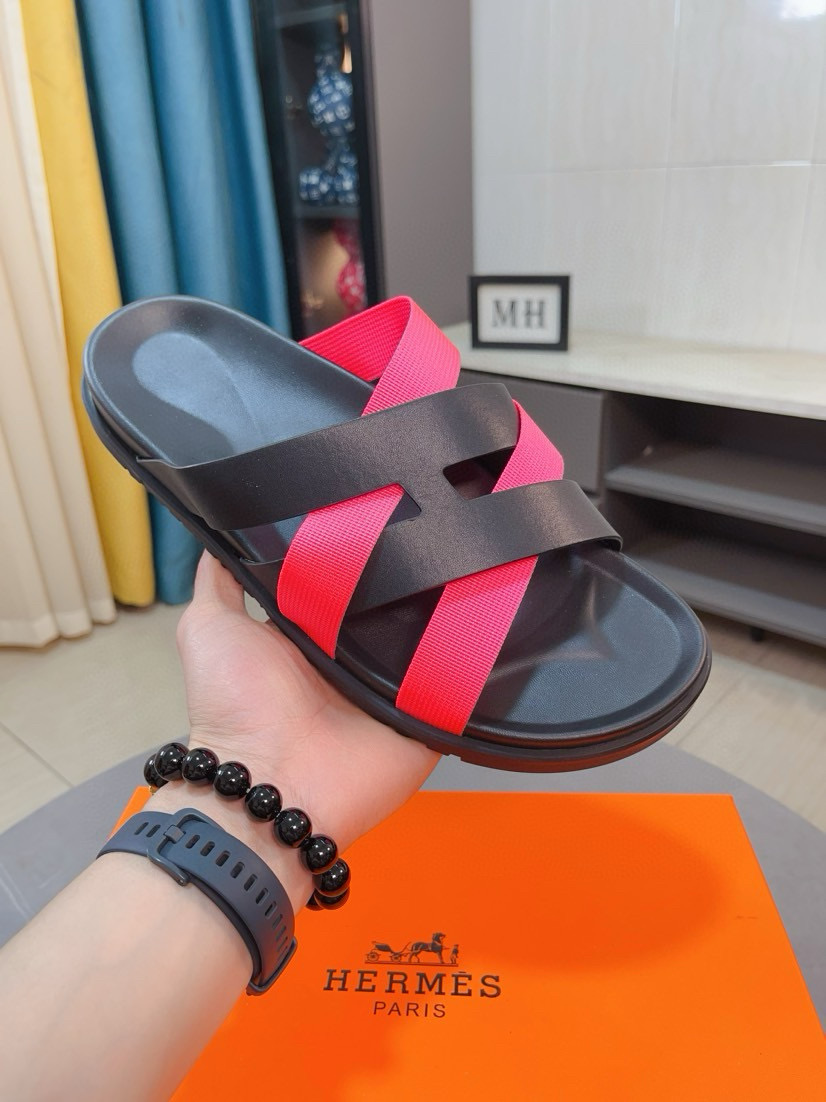 에르메스 남자 슬리퍼