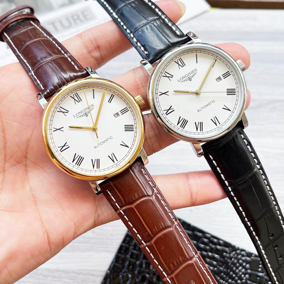 론진 2칼라 A급 남자시계