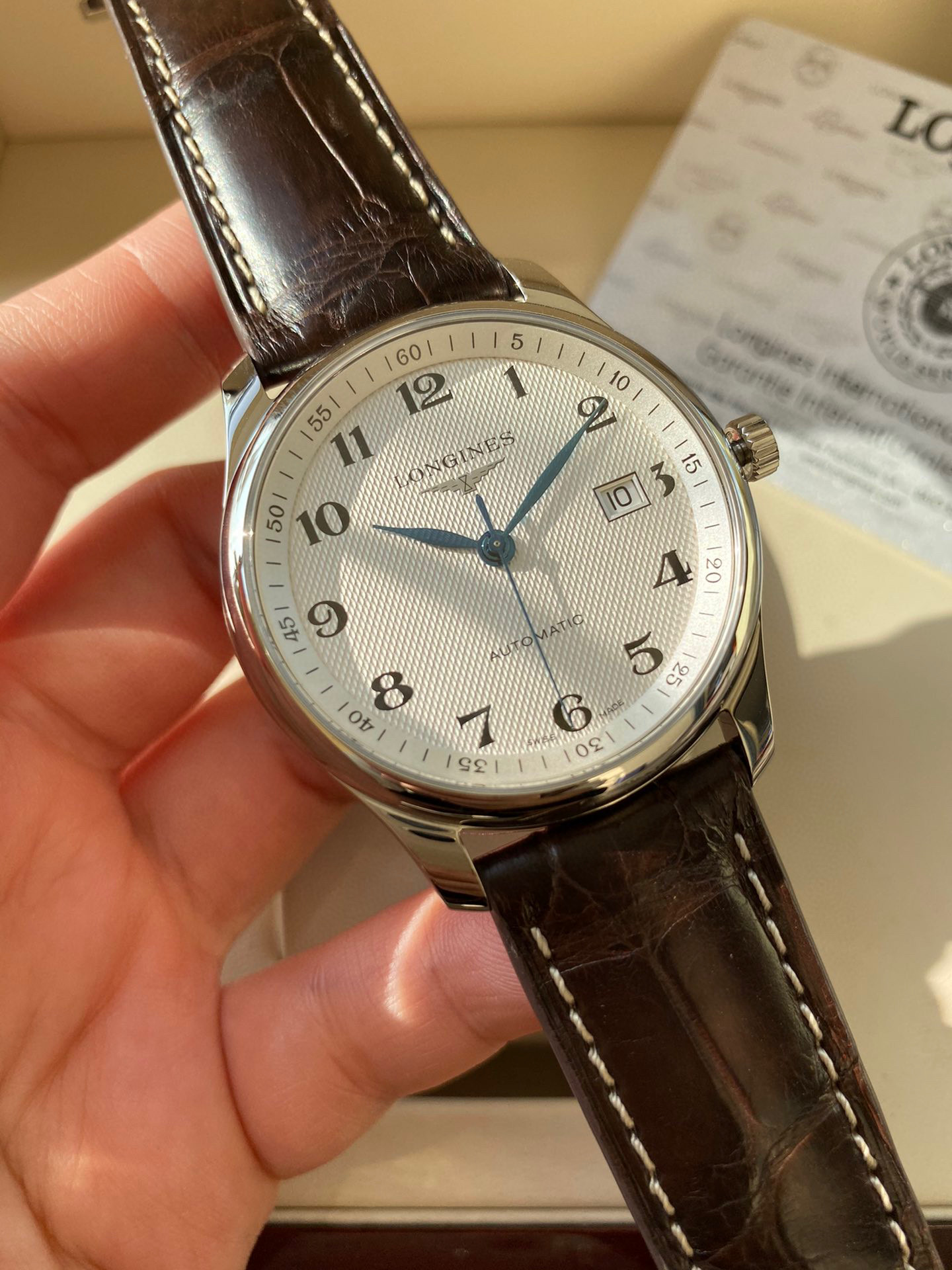 론진  미러급 남자 시계