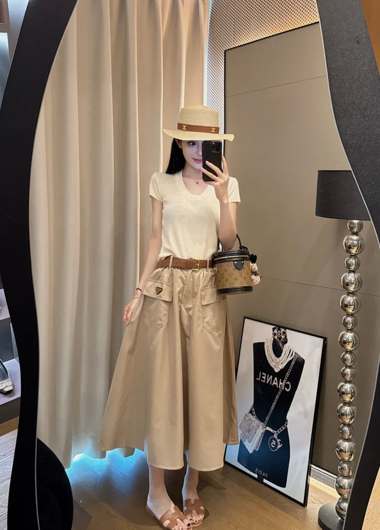 프라다 여자 치마 2컬러