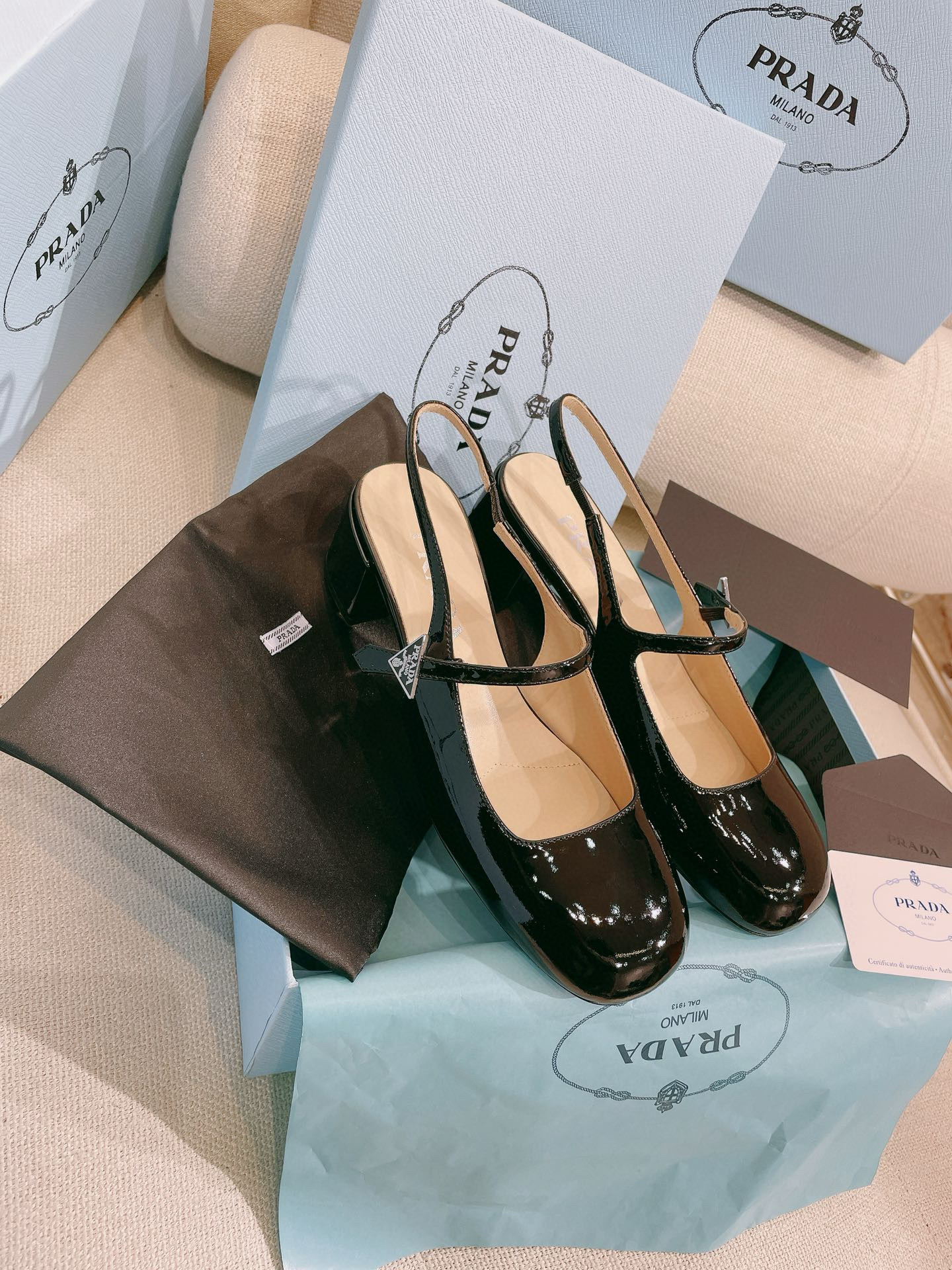 프라다 4.5cm 여자 신발 구두