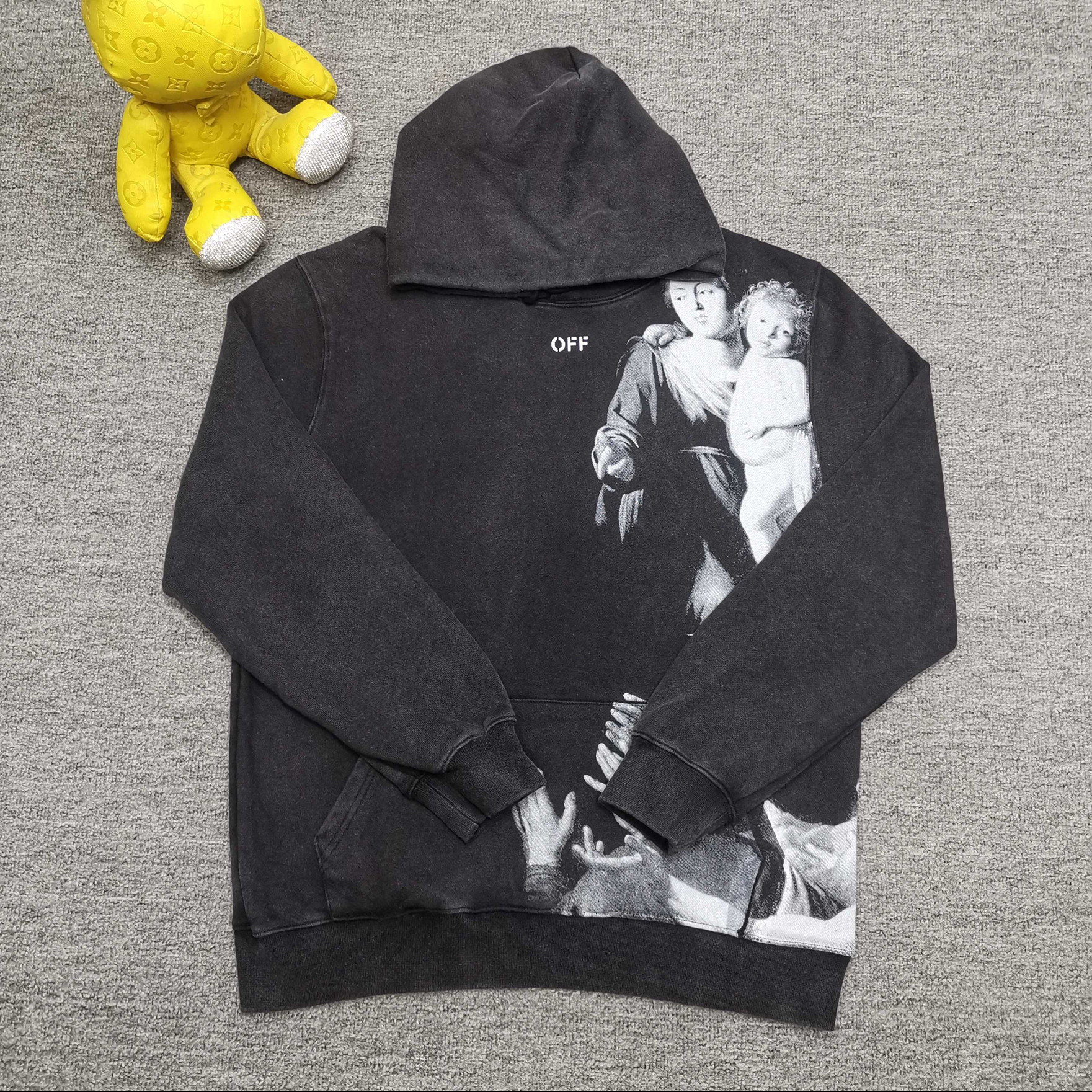 오프화이트 남녀공용 후드티 맨투맨