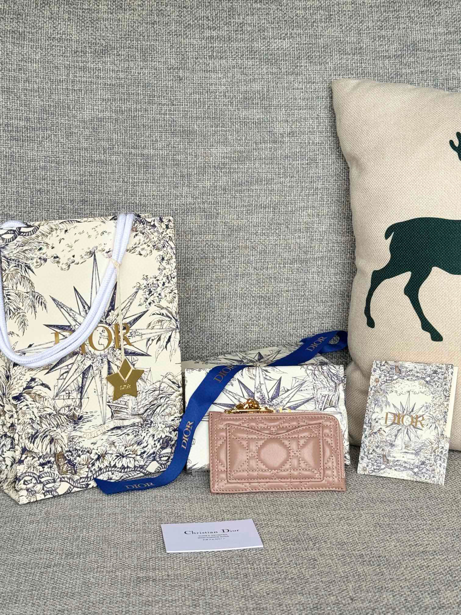 디올 S0965 여자 카드지갑 머니클립