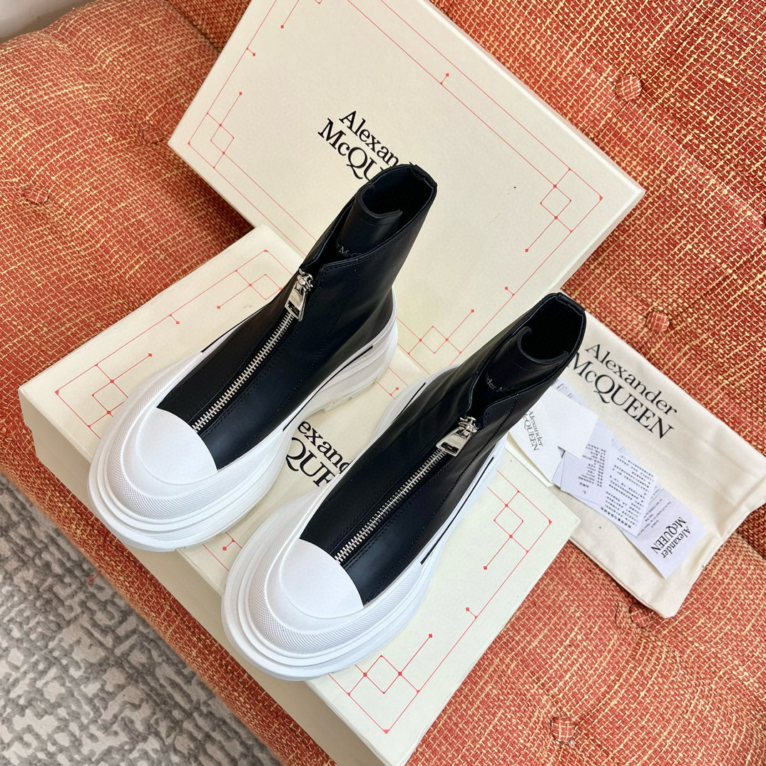 알렉산더 맥퀸 4CM 남여공용 부츠