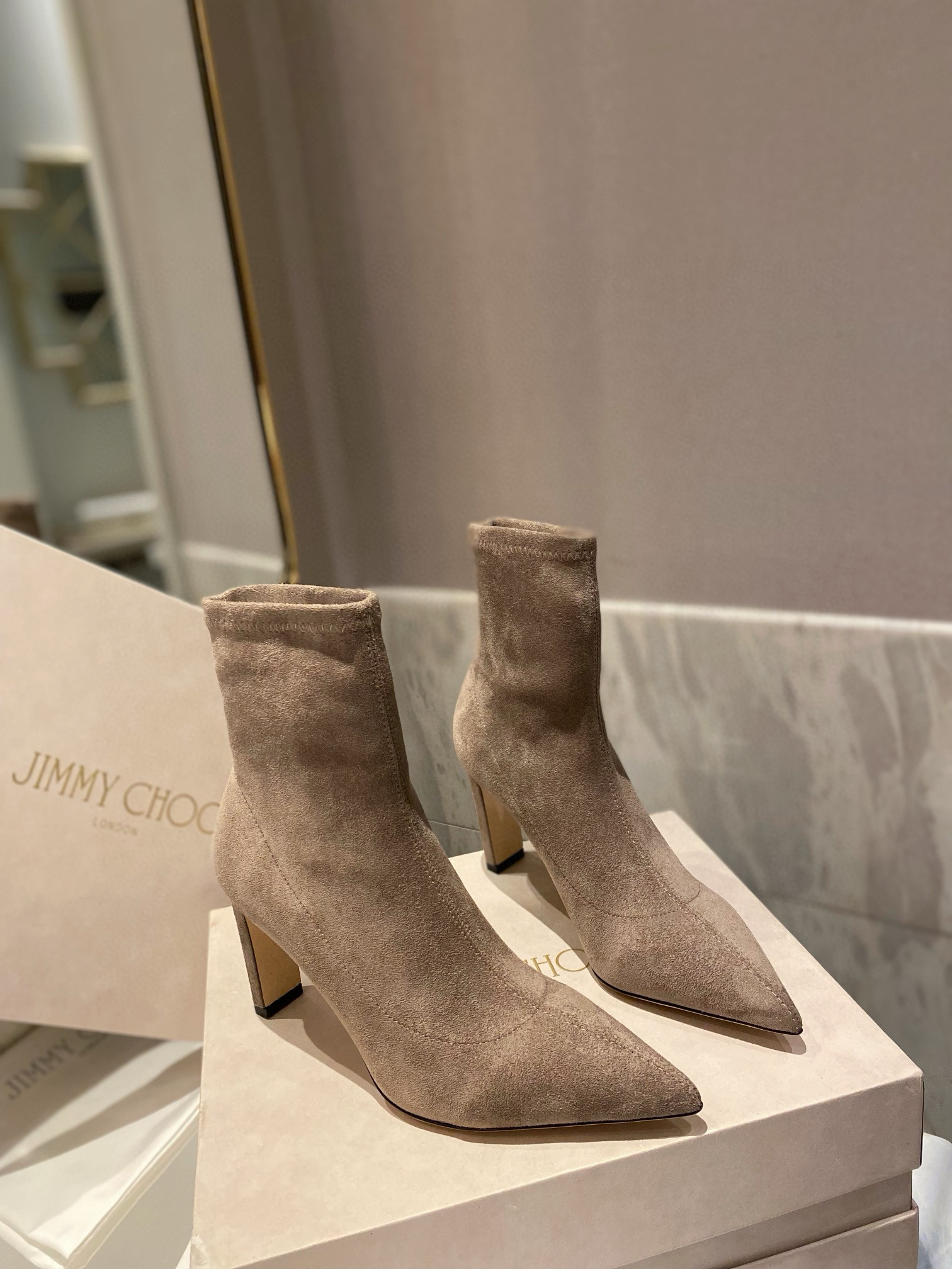 지미추 8.5CM 여자 부츠