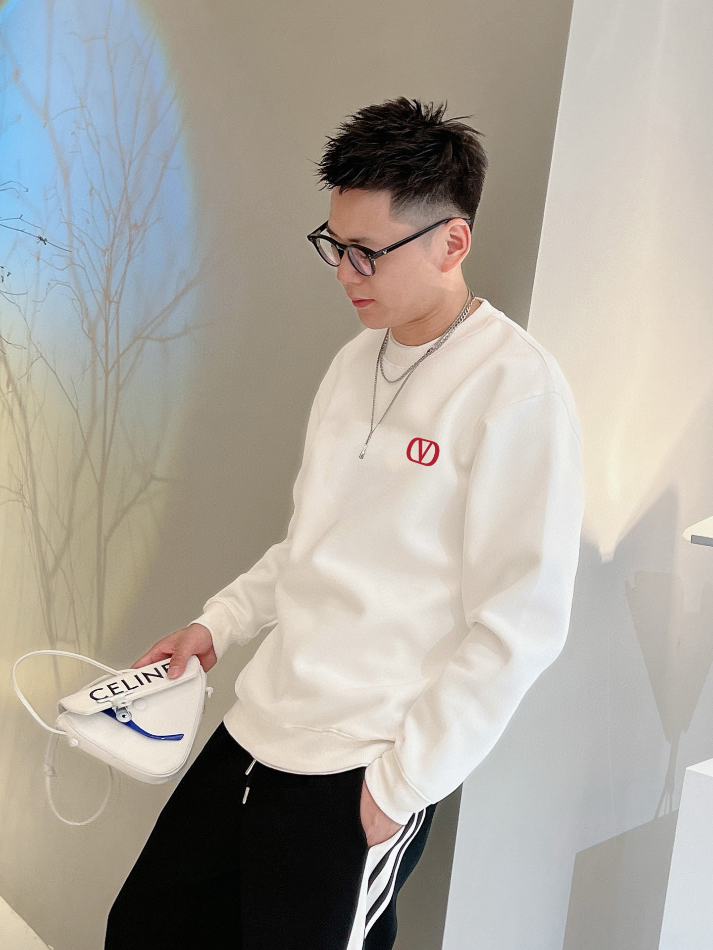 발렌티노 남자 맨투맨 후드티