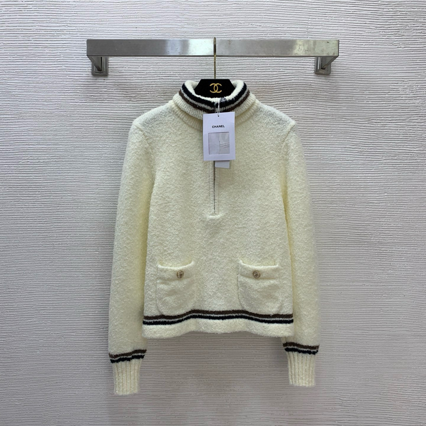 샤넬 2컬러 여자 니트