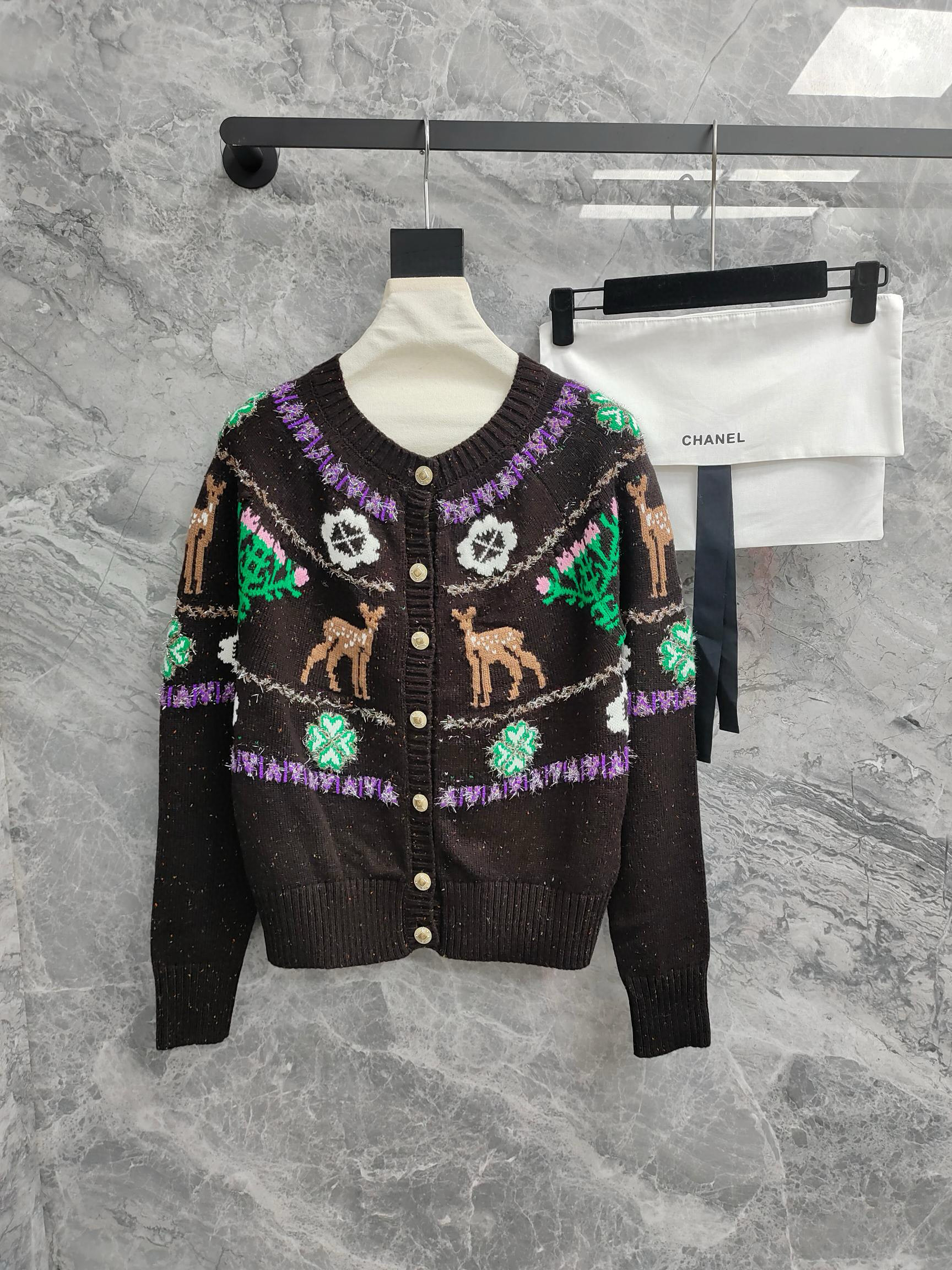 샤넬 여자 니트