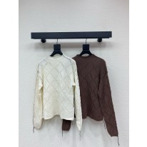 디올 2컬러 여자 니트